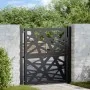Puerta de jardín de acero negra diseño luminoso 105x106 cm de , Puertas de jardín - Ref: Foro24-4100949, Precio: 219,70 €, De...