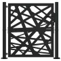 Puerta de jardín de acero negra diseño luminoso 105x106 cm de , Puertas de jardín - Ref: Foro24-4100949, Precio: 219,70 €, De...