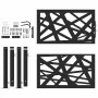 Puerta de jardín de acero negra diseño luminoso 105x106 cm de , Puertas de jardín - Ref: Foro24-4100949, Precio: 219,70 €, De...