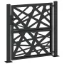 Puerta de jardín de acero negra diseño luminoso 105x106 cm de , Puertas de jardín - Ref: Foro24-4100949, Precio: 219,70 €, De...