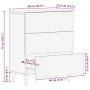 Aparador de madera maciza de mango gris claro 60x33,5x75 cm by , Lockers and storage cabinets - Ref: Foro24-4017795, Price: 1...