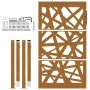 Puerta de jardín de acero desgastado diseño ligero 105x155 cm de , Puertas de jardín - Ref: Foro24-4100956, Precio: 211,17 €,...