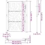 Puerta de jardín de acero desgastado diseño ligero 105x155 cm de , Puertas de jardín - Ref: Foro24-4100956, Precio: 211,17 €,...