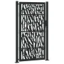 Puerta de jardín de diseño con carril de acero negro 105x180 cm by , garden gates - Ref: Foro24-4100982, Price: 238,54 €, Dis...