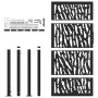 Puerta de jardín de diseño con carril de acero negro 105x180 cm by , garden gates - Ref: Foro24-4100982, Price: 238,54 €, Dis...