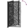 Puerta de jardín de diseño con carril de acero negro 105x180 cm by , garden gates - Ref: Foro24-4100982, Price: 238,54 €, Dis...