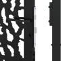 Puerta de jardín de diseño con carril de acero negro 105x180 cm by , garden gates - Ref: Foro24-4100982, Price: 238,54 €, Dis...