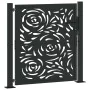 Puerta de jardín diseño llama acero negro 105x106 cm by , garden gates - Ref: Foro24-4100989, Price: 179,76 €, Discount: %