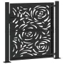 Puerta de jardín diseño llama acero negro 105x106 cm by , garden gates - Ref: Foro24-4100989, Price: 179,76 €, Discount: %