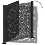 Puerta de jardín diseño llama acero negro 105x106 cm by , garden gates - Ref: Foro24-4100989, Price: 179,76 €, Discount: %