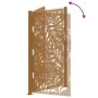 Puerta de jardín de acero desgastado diseño ondulado 105x180 cm de , Puertas de jardín - Ref: Foro24-4100977, Precio: 228,19 ...