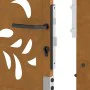 Puerta de jardín de acero desgastado diseño ondulado 105x180 cm de , Puertas de jardín - Ref: Foro24-4100977, Precio: 228,19 ...