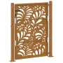 Puerta de jardín de acero desgastado diseño ondulado 105x130 cm de , Puertas de jardín - Ref: Foro24-4100975, Precio: 204,55 ...