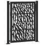 Puerta de jardín de diseño con carril de acero negro 105x130 cm de , Puertas de jardín - Ref: Foro24-4100980, Precio: 200,03 ...