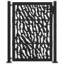 Puerta de jardín de diseño con carril de acero negro 105x130 cm de , Puertas de jardín - Ref: Foro24-4100980, Precio: 200,03 ...