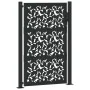 Puerta de jardín de diseño de hojas de acero negra 105x155 cm by , garden gates - Ref: Foro24-4100961, Price: 206,38 €, Disco...