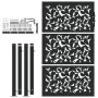Puerta de jardín de diseño de hojas de acero negra 105x155 cm by , garden gates - Ref: Foro24-4100961, Price: 206,38 €, Disco...