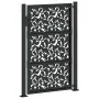 Puerta de jardín de diseño de hojas de acero negra 105x155 cm by , garden gates - Ref: Foro24-4100961, Price: 206,38 €, Disco...