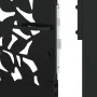 Puerta de jardín de diseño de hojas de acero negra 105x155 cm by , garden gates - Ref: Foro24-4100961, Price: 206,38 €, Disco...