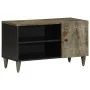 Mueble de TV madera maciza de mango gris claro 80x31,5x46 cm by , CD and DVD storage - Ref: Foro24-4017807, Price: 75,94 €, D...