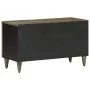 Mueble de TV madera maciza de mango gris claro 80x31,5x46 cm by , CD and DVD storage - Ref: Foro24-4017807, Price: 75,94 €, D...