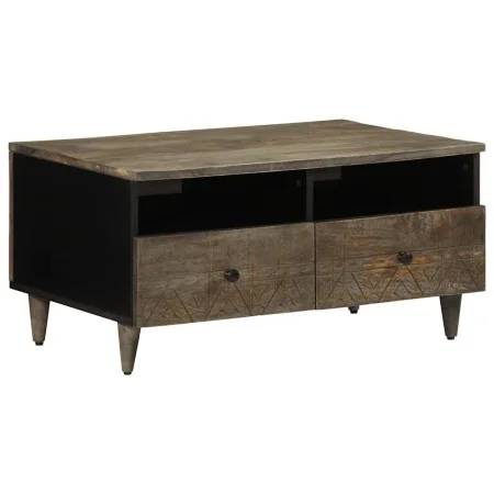 Mesa de centro madera maciza de mango gris claro 80x54x40 cm by , Coffee table - Ref: Foro24-4017805, Price: 131,51 €, Discou...