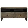 Mesa de centro madera maciza de mango gris claro 80x54x40 cm by , Coffee table - Ref: Foro24-4017805, Price: 131,51 €, Discou...