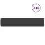 Bordes para césped 10 uds acero laminado frío negro 20x103 cm by , Garden edging and edging - Ref: Foro24-860154, Price: 50,5...