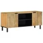 Mueble de TV marrón 105x33x46 cm madera maciza mango by , CD and DVD storage - Ref: Foro24-4017720, Price: 111,57 €, Discount: %