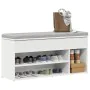Banco zapatero madera de ingeniería blanco 102x30,5x45 cm von , Schuhregale und Schuhorganisatoren - Ref: Foro24-859136, Prei...