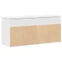Banco zapatero madera de ingeniería blanco 102x30,5x45 cm von , Schuhregale und Schuhorganisatoren - Ref: Foro24-859136, Prei...
