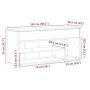 Banco zapatero madera de ingeniería blanco 102x30,5x45 cm von , Schuhregale und Schuhorganisatoren - Ref: Foro24-859136, Prei...