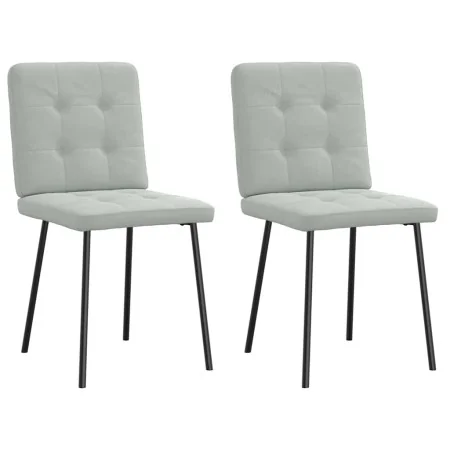 Sillas de comedor 2 unidades terciopelo gris claro von , Essstühle - Ref: Foro24-4101057, Preis: 82,87 €, Rabatt: %