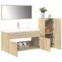 Juego de muebles de baño 4 pzas contrachapada roble Sonoma by , Bathroom furniture - Ref: Foro24-3325028, Price: 337,09 €, Di...