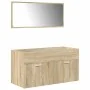Juego de muebles de baño 4 pzas contrachapada roble Sonoma by , Bathroom furniture - Ref: Foro24-3325028, Price: 337,09 €, Di...