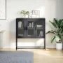 Aparador de acero laminado en frío negro 100,5x39x107 cm von , Sideboards - Ref: Foro24-853404, Preis: 127,69 €, Rabatt: %
