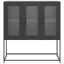 Aparador de acero laminado en frío negro 100,5x39x107 cm von , Sideboards - Ref: Foro24-853404, Preis: 127,69 €, Rabatt: %