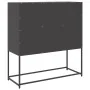 Aparador de acero laminado en frío negro 100,5x39x107 cm von , Sideboards - Ref: Foro24-853404, Preis: 127,69 €, Rabatt: %
