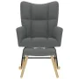 Sillón mecedora con taburete tela gris oscuro von , Schaukelstühle - Ref: Foro24-4016801, Preis: 140,76 €, Rabatt: %