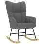 Sillón mecedora con taburete tela gris oscuro von , Schaukelstühle - Ref: Foro24-4016801, Preis: 140,76 €, Rabatt: %