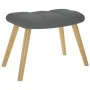 Sillón mecedora con taburete tela gris oscuro von , Schaukelstühle - Ref: Foro24-4016801, Preis: 140,76 €, Rabatt: %
