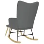 Sillón mecedora con taburete tela gris oscuro von , Schaukelstühle - Ref: Foro24-4016801, Preis: 140,76 €, Rabatt: %
