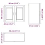 Armario de pared de cocina Porto madera vieja madera ingeniería de , Armarios de cocina - Ref: Foro24-854075, Precio: 75,55 €...