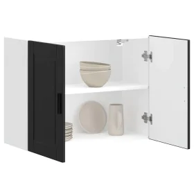 Mueble de pared de cocina Porto madera contrachapada negra von , Küchenschränke - Ref: Foro24-854068, Preis: 82,58 €, Rabatt: %
