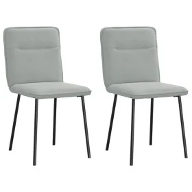 Sillas de comedor 2 unidades terciopelo gris claro by , dining chairs - Ref: Foro24-4101209, Price: 86,68 €, Discount: %