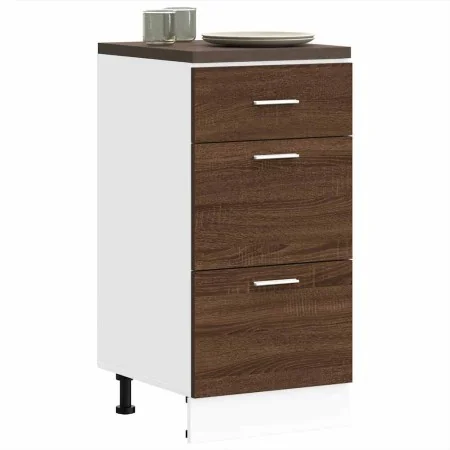 Armario bajo de roble marrón 40x46x81,5 cm madera de ingeniería by , Kitchen cabinets - Ref: Foro24-854217, Price: 91,60 €, D...