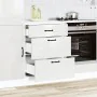 Mueble bajo cocina Kalmar madera ingeniería blanca alto brillo de , Armarios de cocina - Ref: Foro24-854281, Precio: 126,83 €...