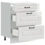 Mueble bajo cocina Kalmar madera ingeniería blanca alto brillo de , Armarios de cocina - Ref: Foro24-854281, Precio: 126,83 €...
