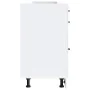 Mueble bajo cocina Kalmar madera ingeniería blanca alto brillo de , Armarios de cocina - Ref: Foro24-854281, Precio: 126,83 €...