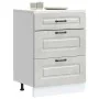 Mueble bajo de cocina Kalmar madera de ingeniería gris hormigón de , Armarios de cocina - Ref: Foro24-854283, Precio: 105,56 ...